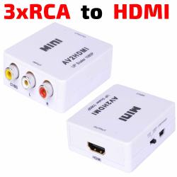 Конвертор RCA to HDMI, 3 чинча RCA към HDMI